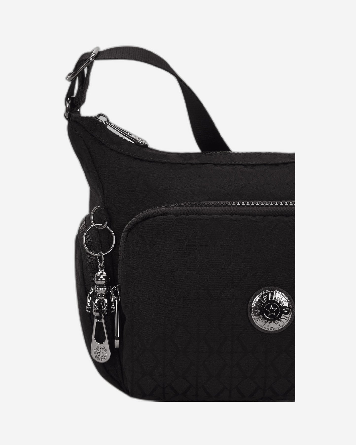 Kipling Gabb S Black Sign Jq Medium Crossbody I7101-Y12