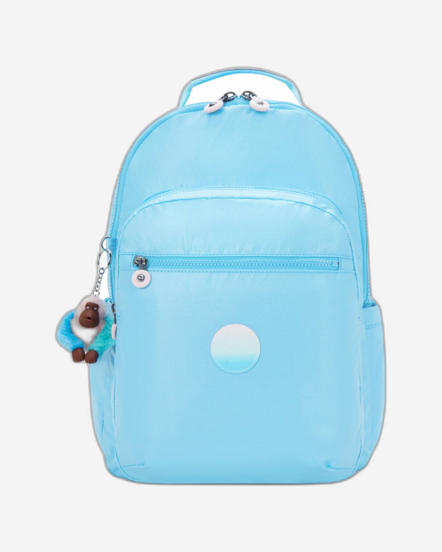 Kipling Seoul Lap Sea Blue Met Large backpack with laptop compartment I7135-52D