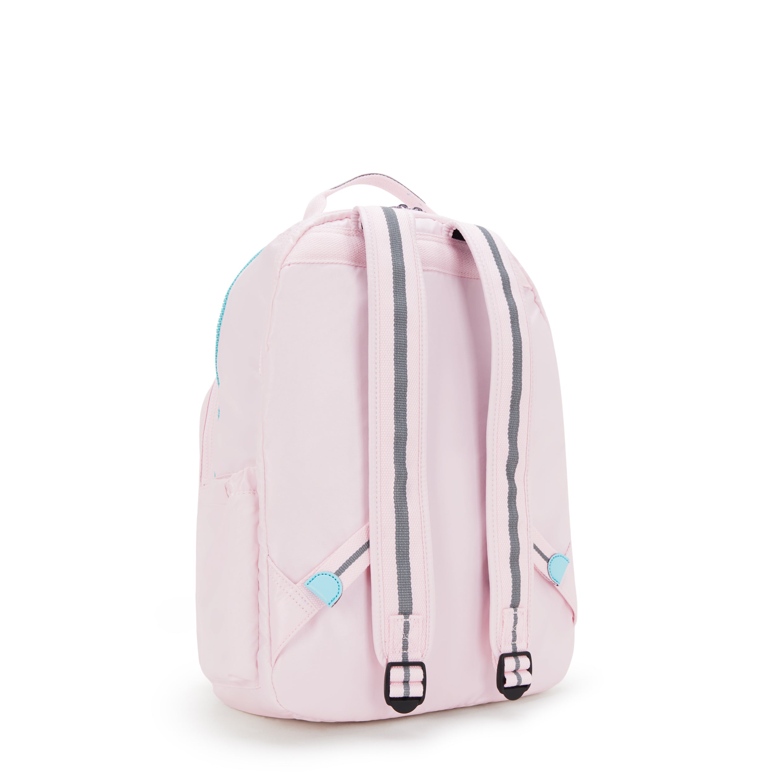 Kipling Seoul Lap Sea Pink Met Large backpack with laptop compartment I7135-52J