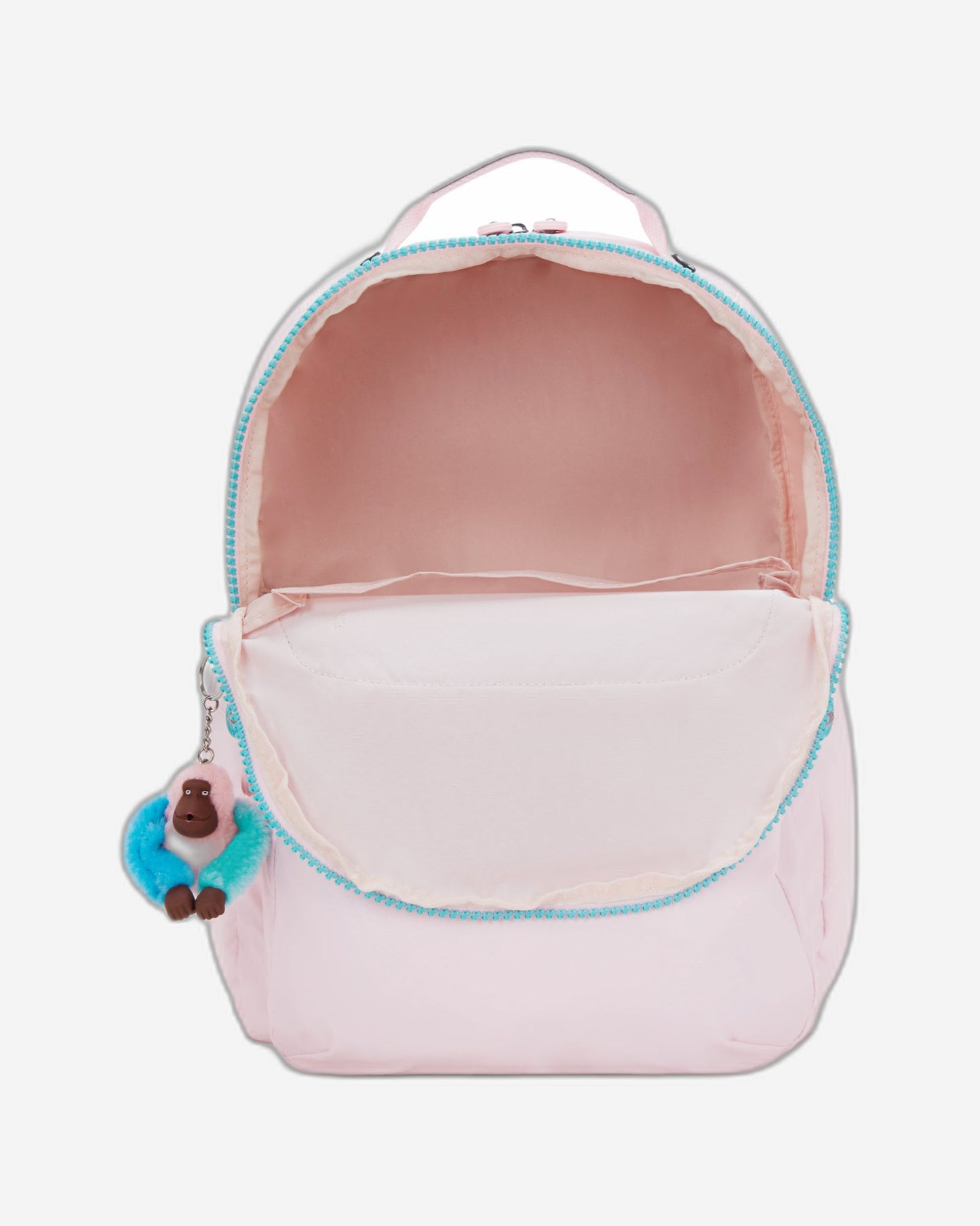 Kipling Seoul Lap Sea Pink Met Large backpack with laptop compartment I7135-52J