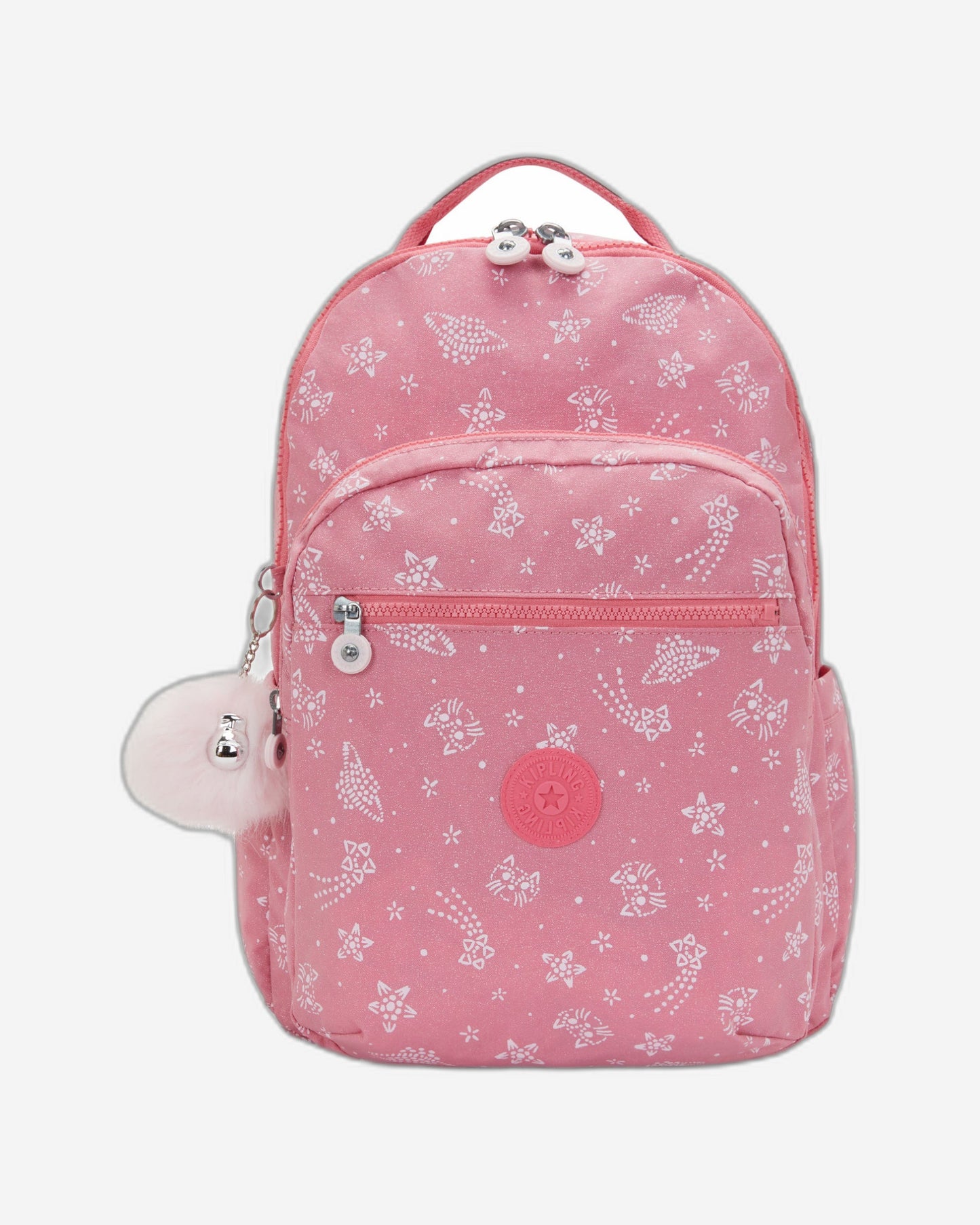 KIPLING Seoul Lap Glitter Cats Large backpack (with laptop compartment) I7135-5FR