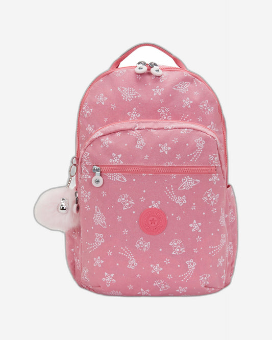 KIPLING Seoul Lap Glitter Cats Large backpack (with laptop compartment) I7135-5FR