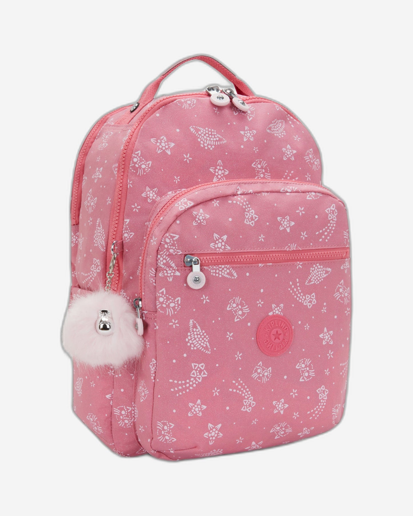 KIPLING Seoul Lap Glitter Cats Large backpack (with laptop compartment) I7135-5FR