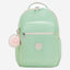 Kipling Seoul Lap Soft Green Met Large Backpack C2I7135-5KY