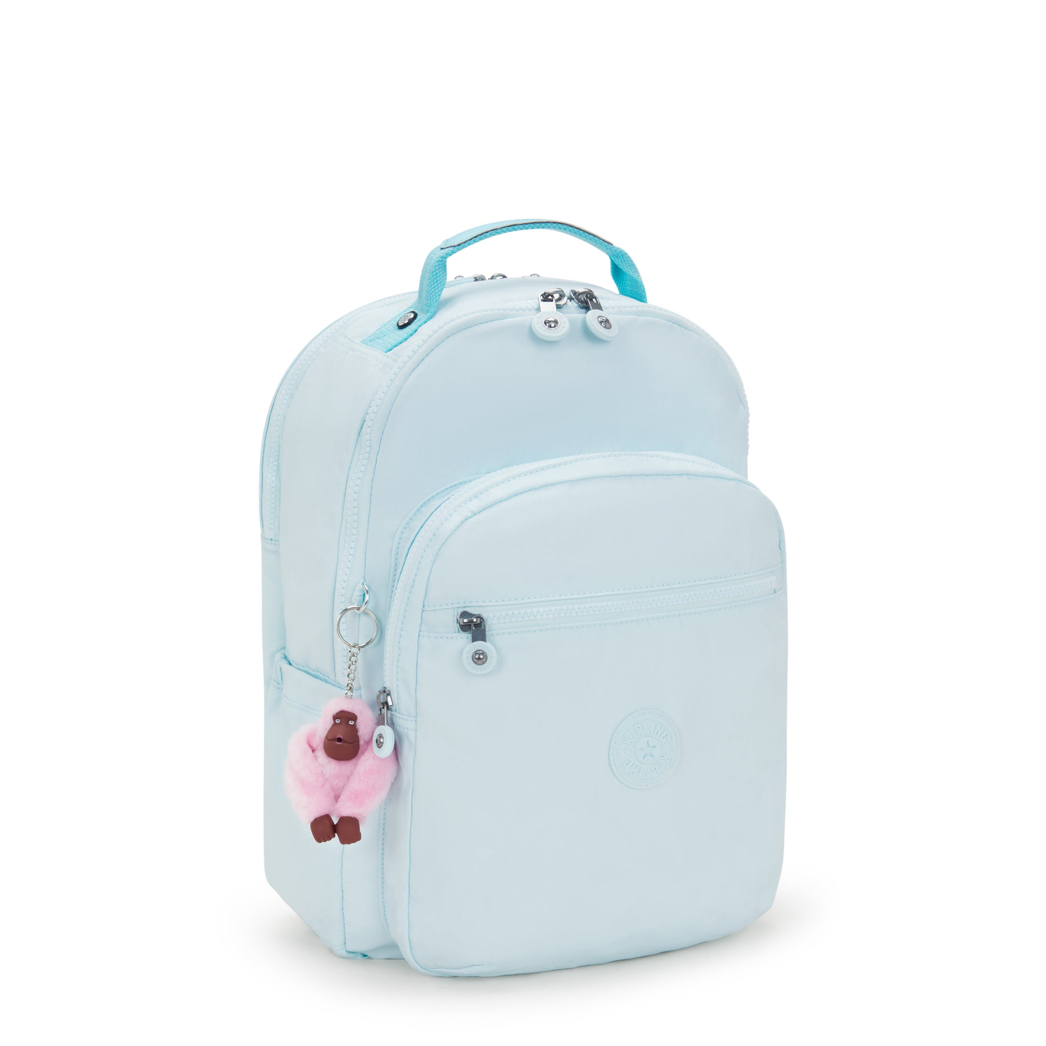 Kipling Seoul Lap Blue Sky Metallic Backpack I7135-5MB