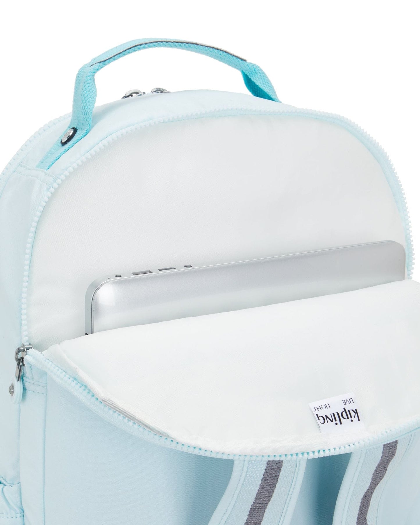 Kipling Seoul Lap Blue Sky Metallic Large Backpack (with Laptop Compartment) I7135-5MB