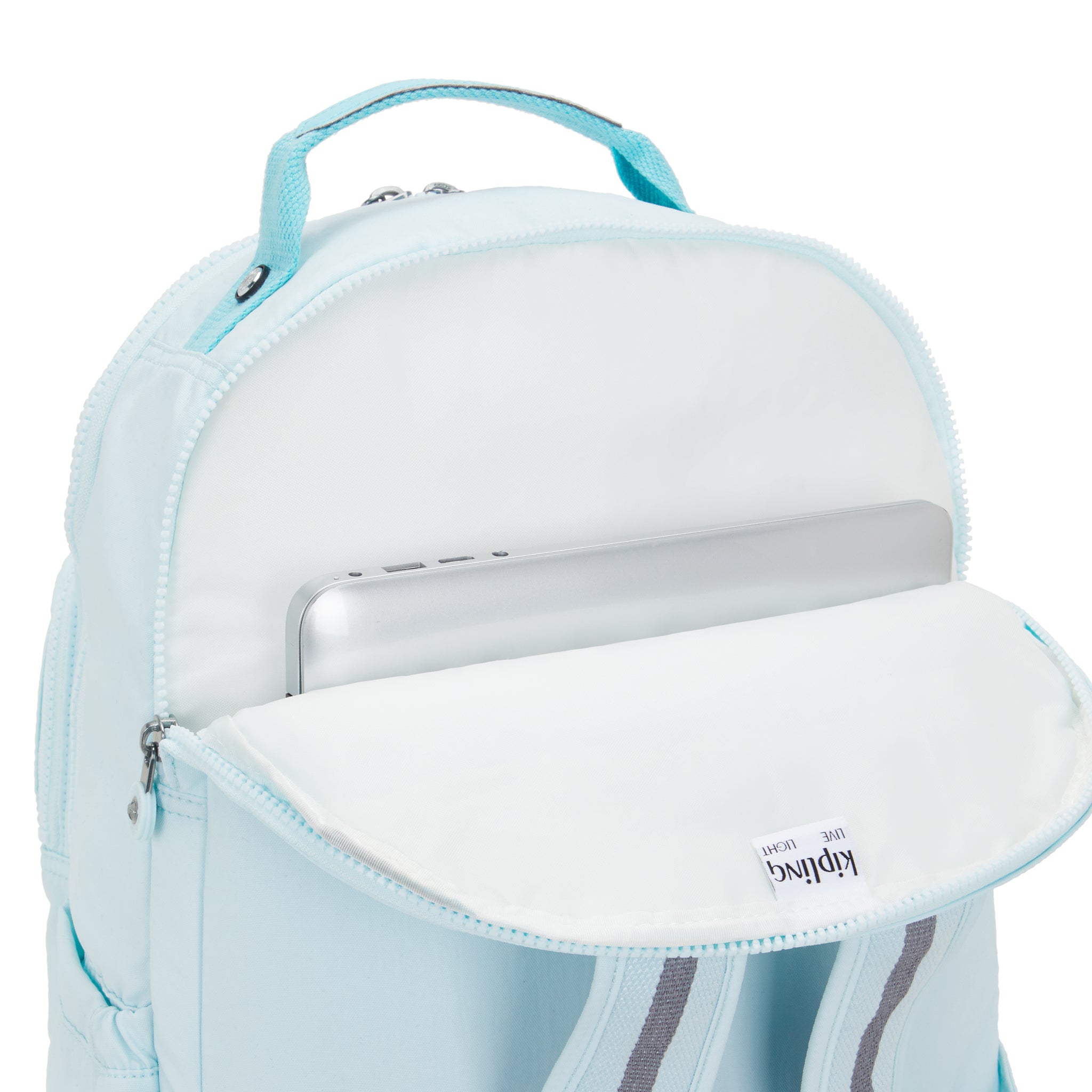 Kipling Seoul Lap Blue Sky Metallic Backpack I7135-5MB