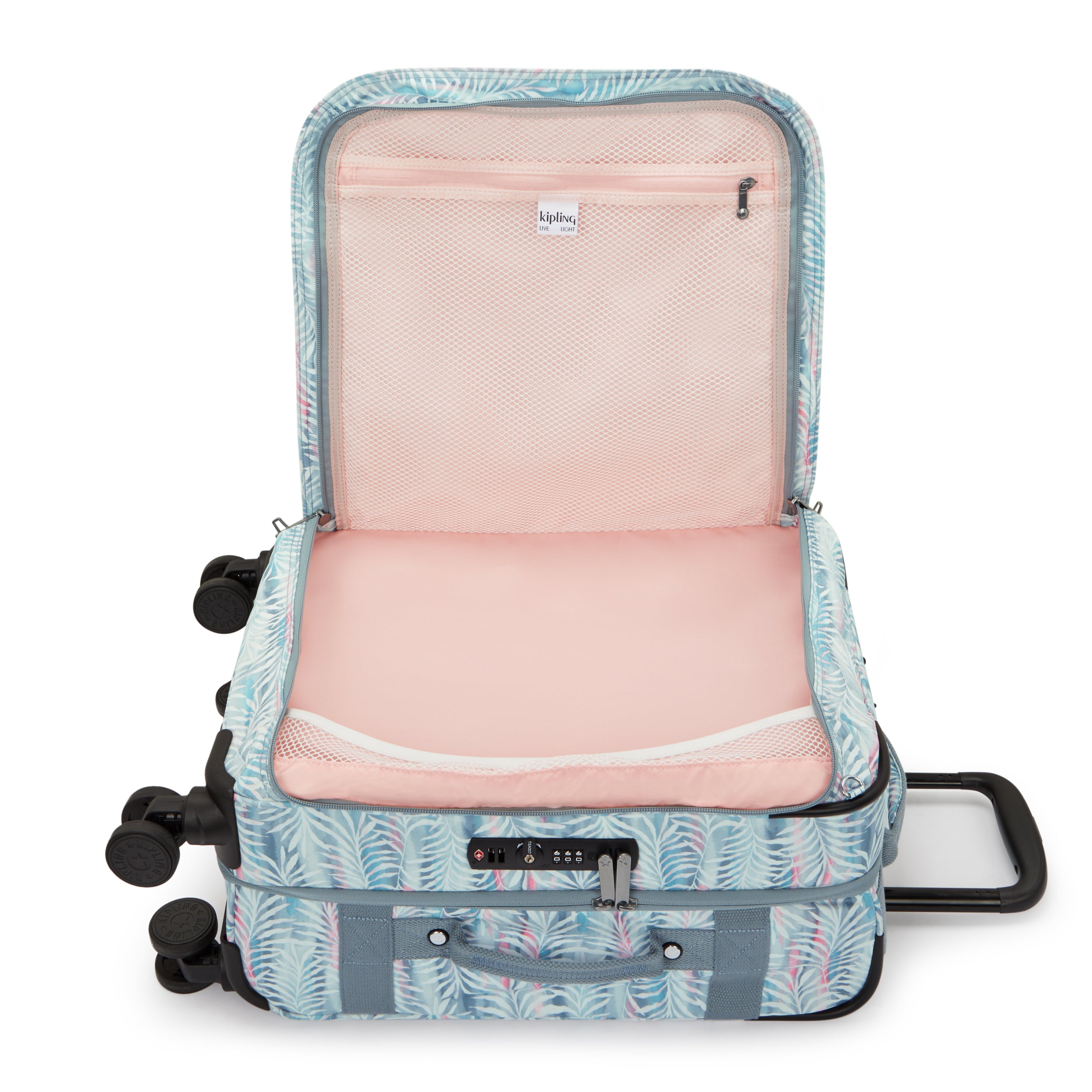 Kipling Spontaneous S Palmtree Leaves Small Wheeled Luggage I7211-3QN