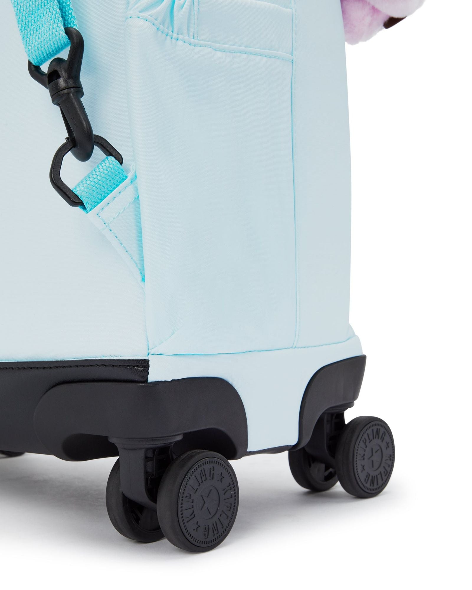 Kipling New Zea Blue Sky Metallic Wheeled Backpack I7267-5MB