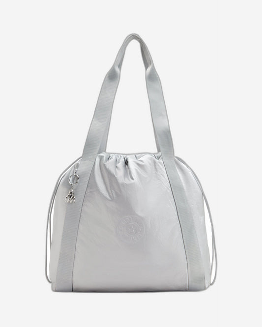Kipling Elmar Silver Glam Medium Drawstring Tote C2I7270-K2E