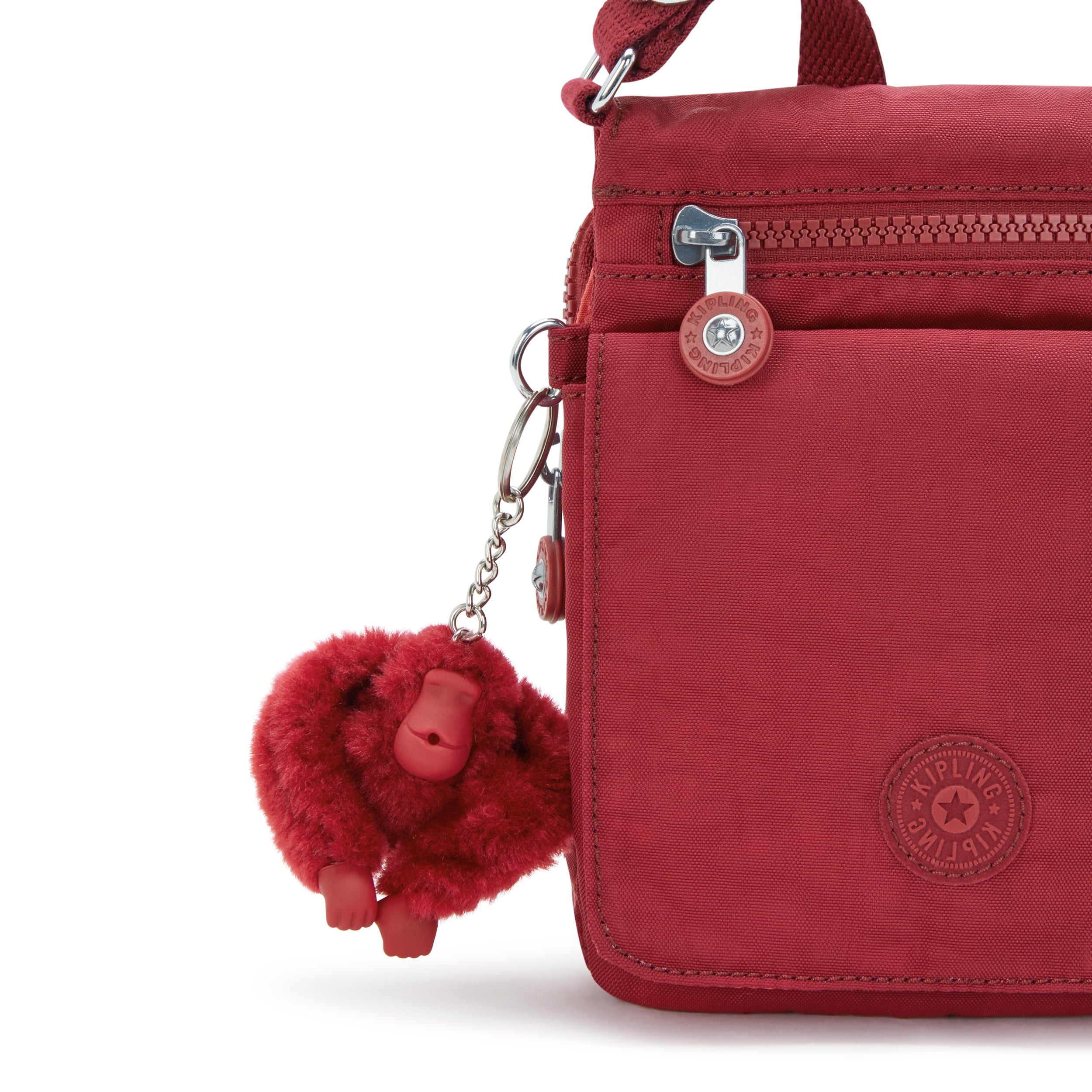 Kipling New Eldorado Funky Red Crossbody Bag I7291-4SS