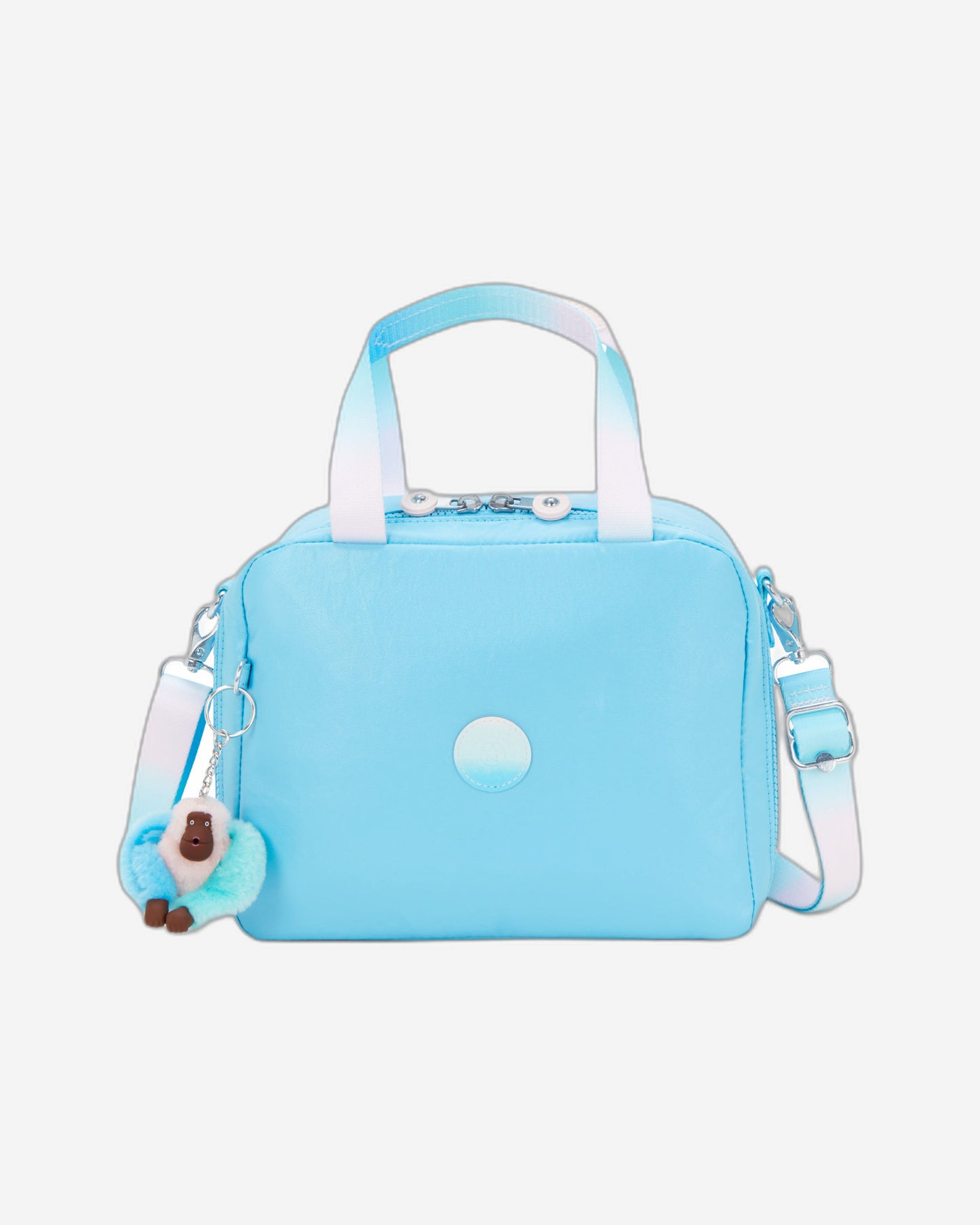 Kipling Miyo Sea Blue Met Large lunchbag with trolley sleeve I7363-52D