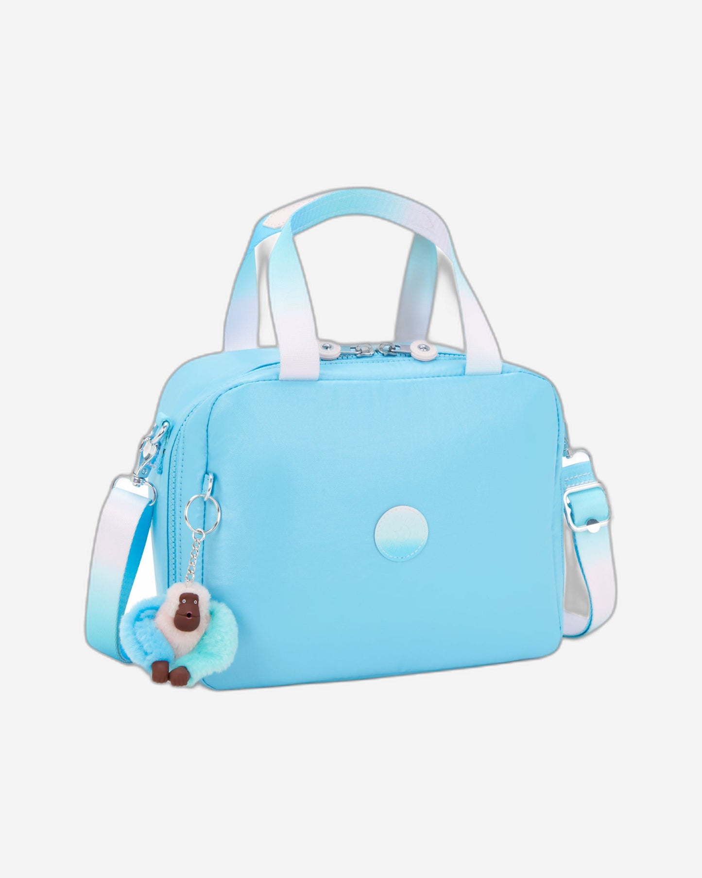 Kipling Miyo Sea Blue Met Large lunchbag with trolley sleeve I7363-52D