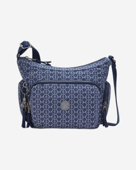 Kipling Gabb S Signature Denim Medium Crossbody Bag I7367-7PF