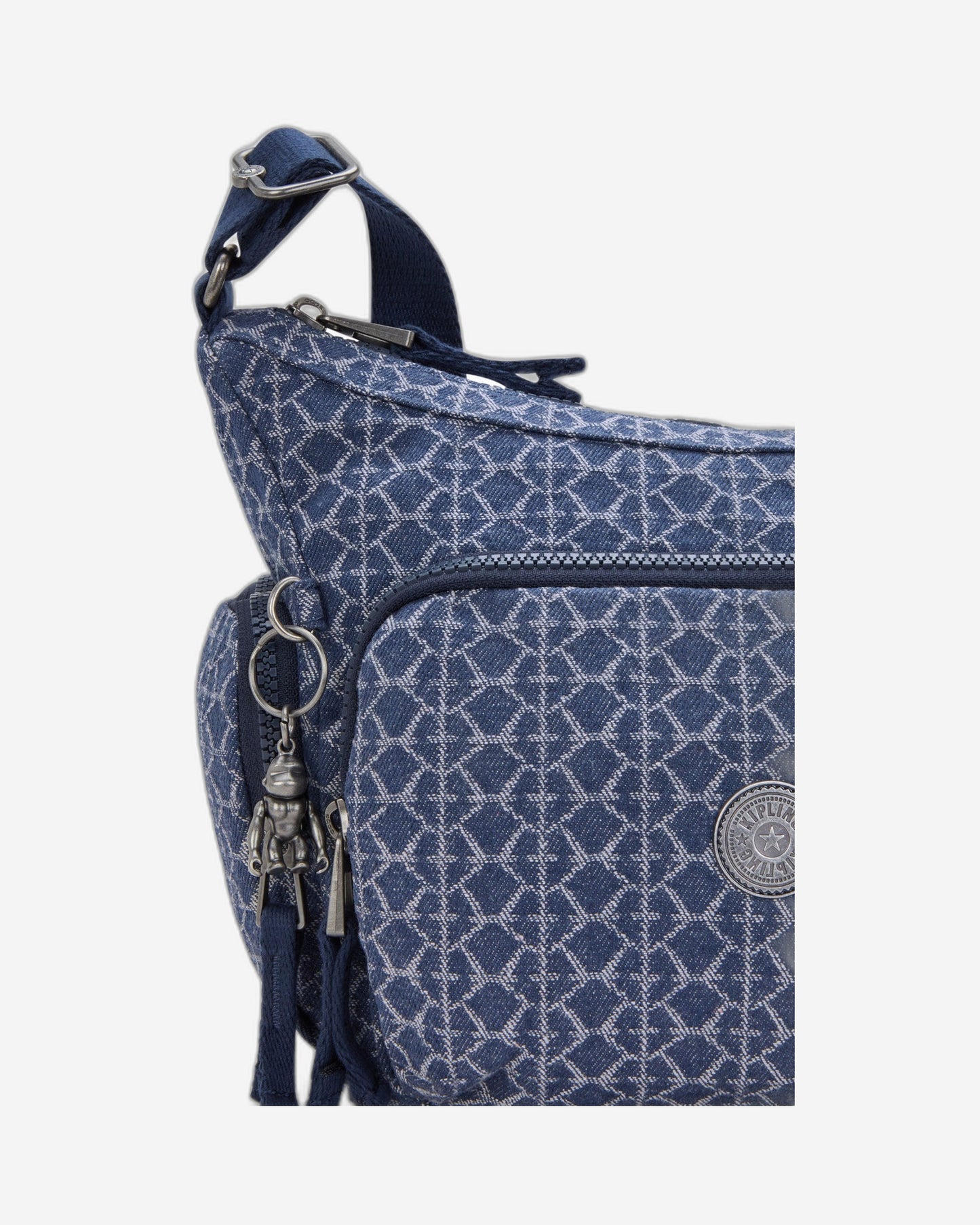 Kipling Gabb S Signature Denim Medium Crossbody Bag I7367-7PF