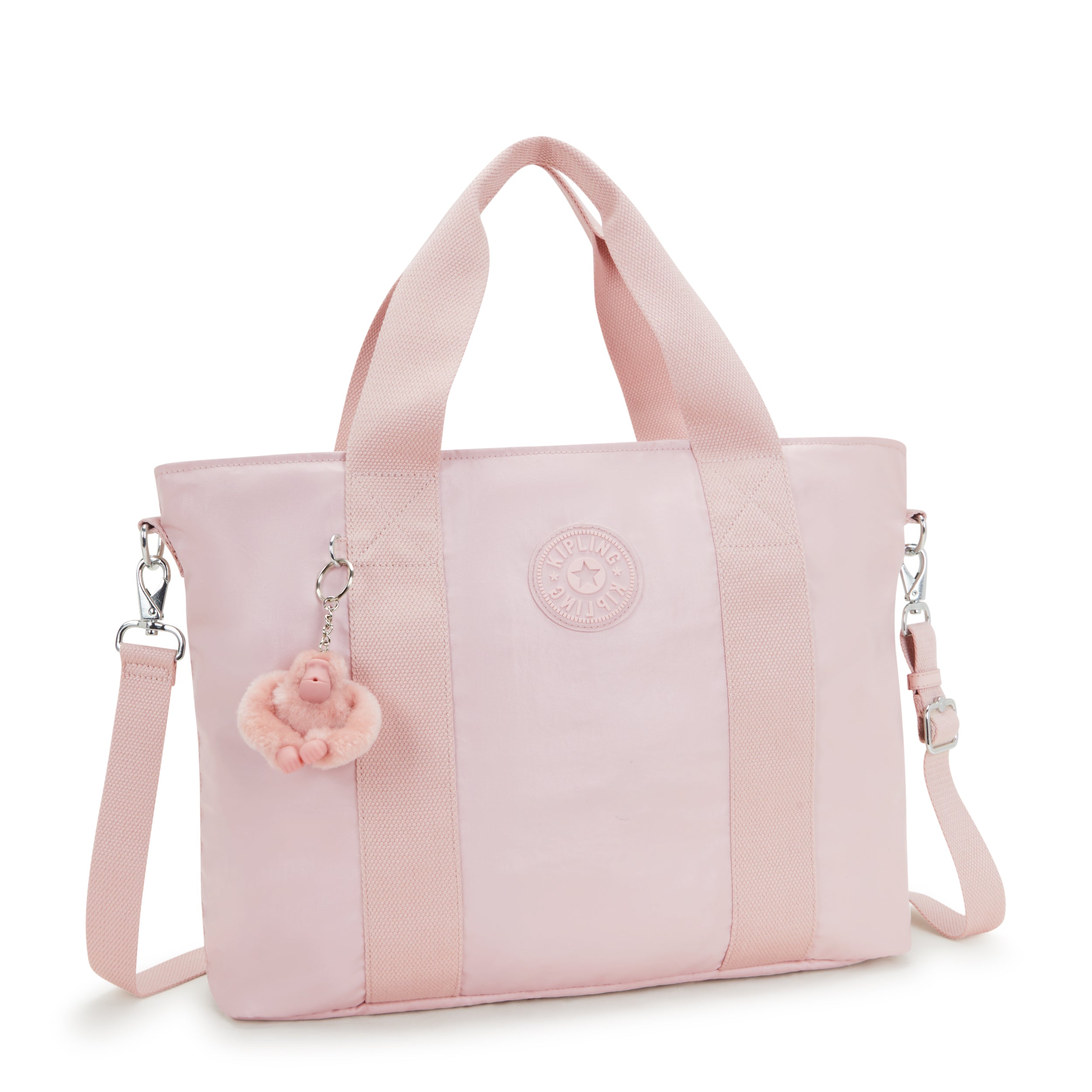 Kipling Minta L Pink Shine Tote Bag I7447-3DZ