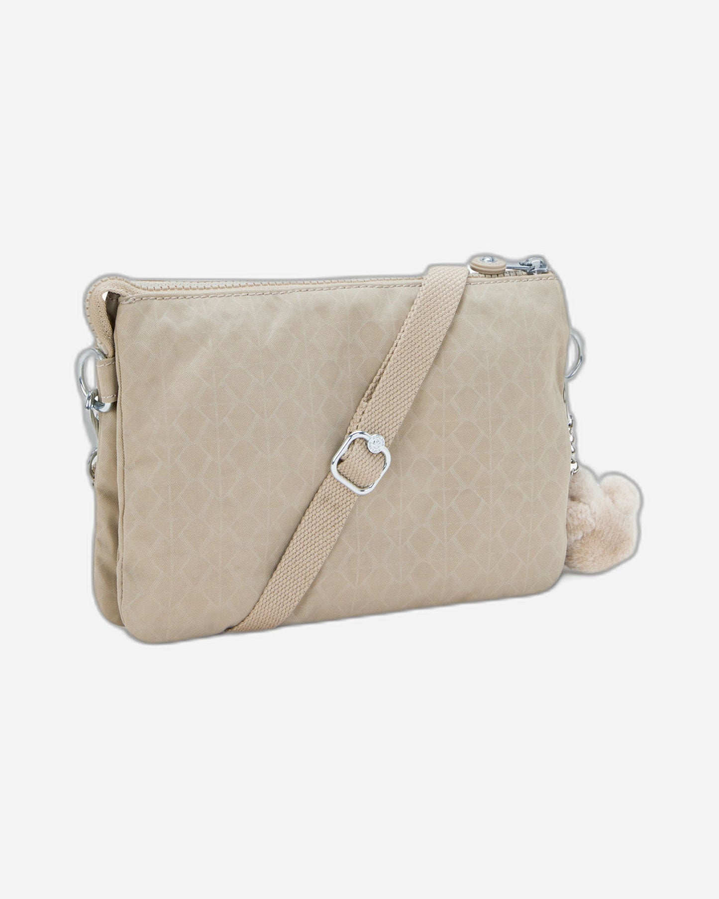Kipling Riri Signature Beige Embossed Small Crossbody Bag I7502-96A