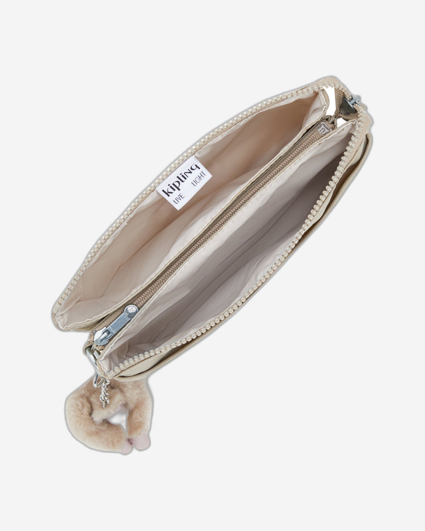 Kipling Riri Signature Beige Embossed Small Crossbody Bag I7502-96A