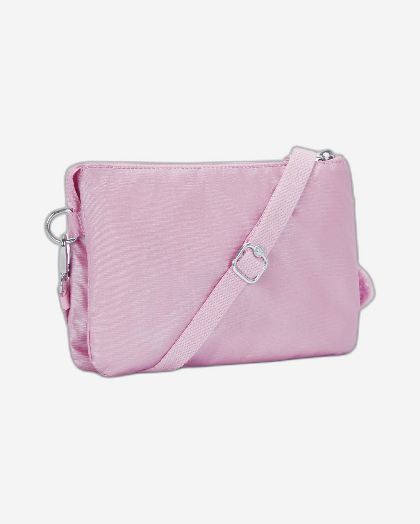 Kipling Riri Metallic Lilac Large Pouch with Crossbody Strap C2I7502-F4D