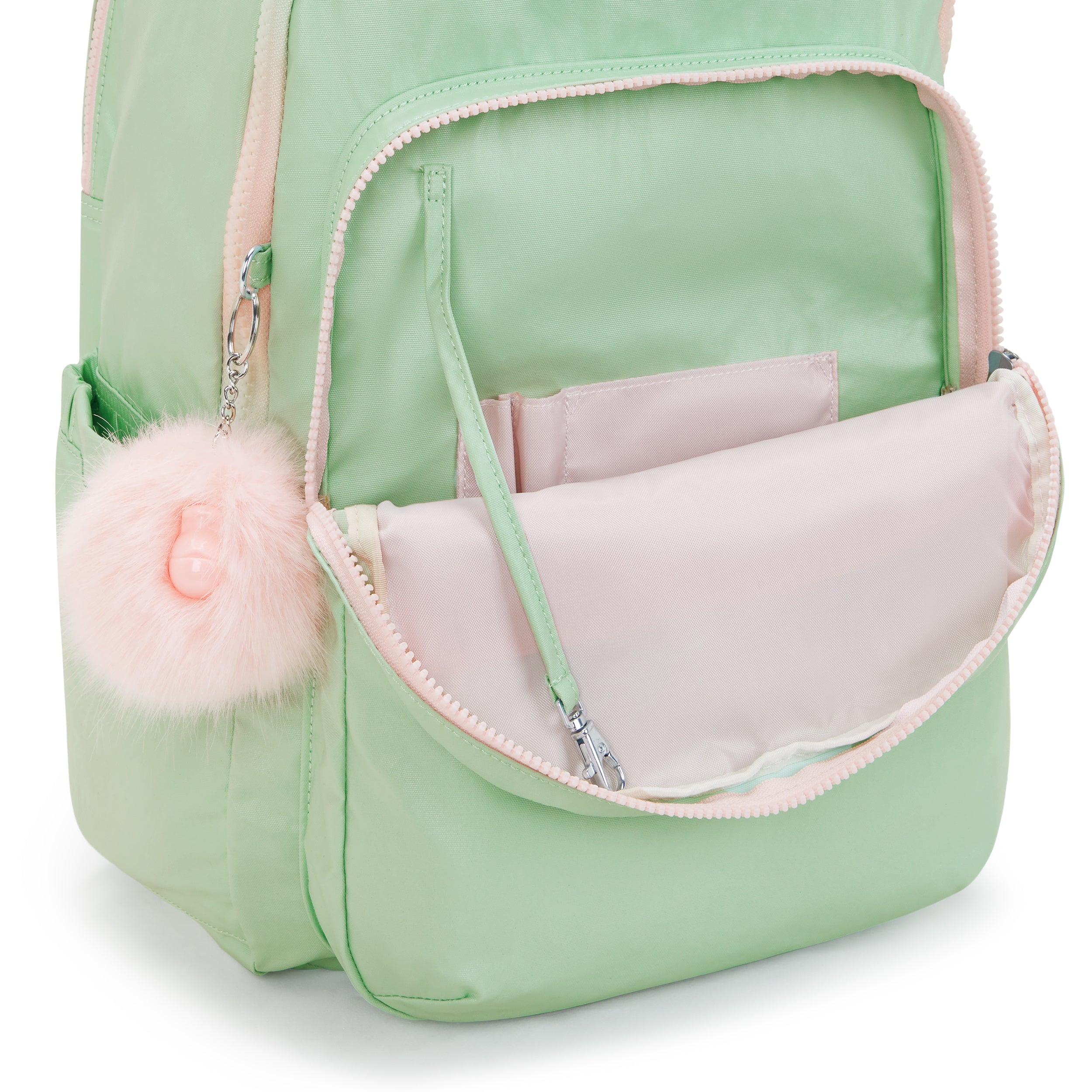 Kipling Seoul College Soft Green Met Large Backpack C2I7547-5KY