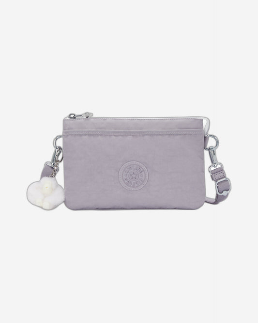 Kipling Riri Tender Grey Large Pouch with Crossbody Strap C2I7590-1FB