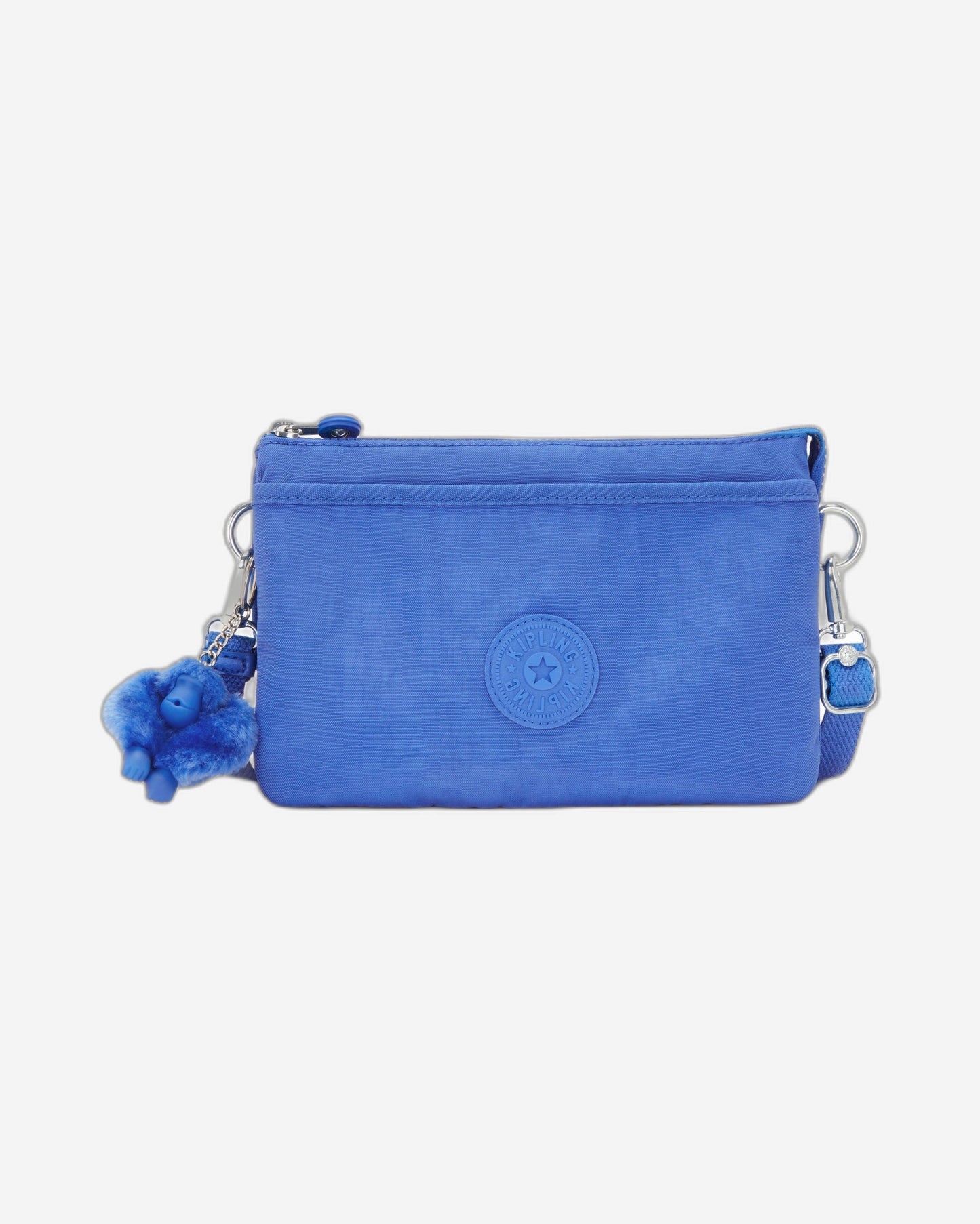 Kipling Riri Havana Blue Large Pouch with Crossbody Strap C2I7590-JC7