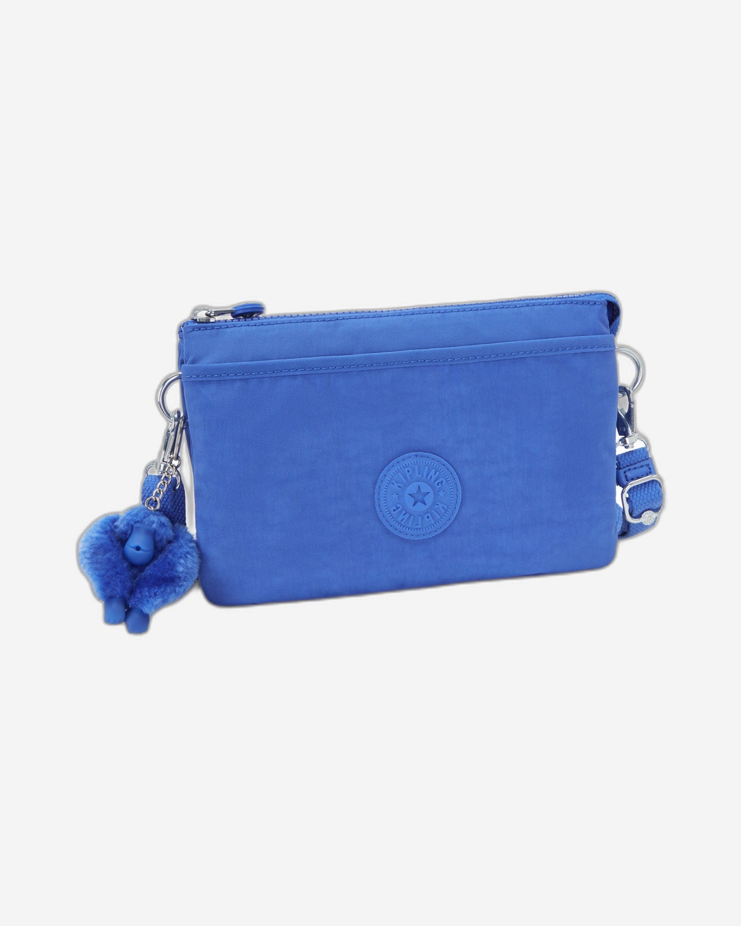 Kipling Riri Havana Blue Large Pouch with Crossbody Strap C2I7590-JC7