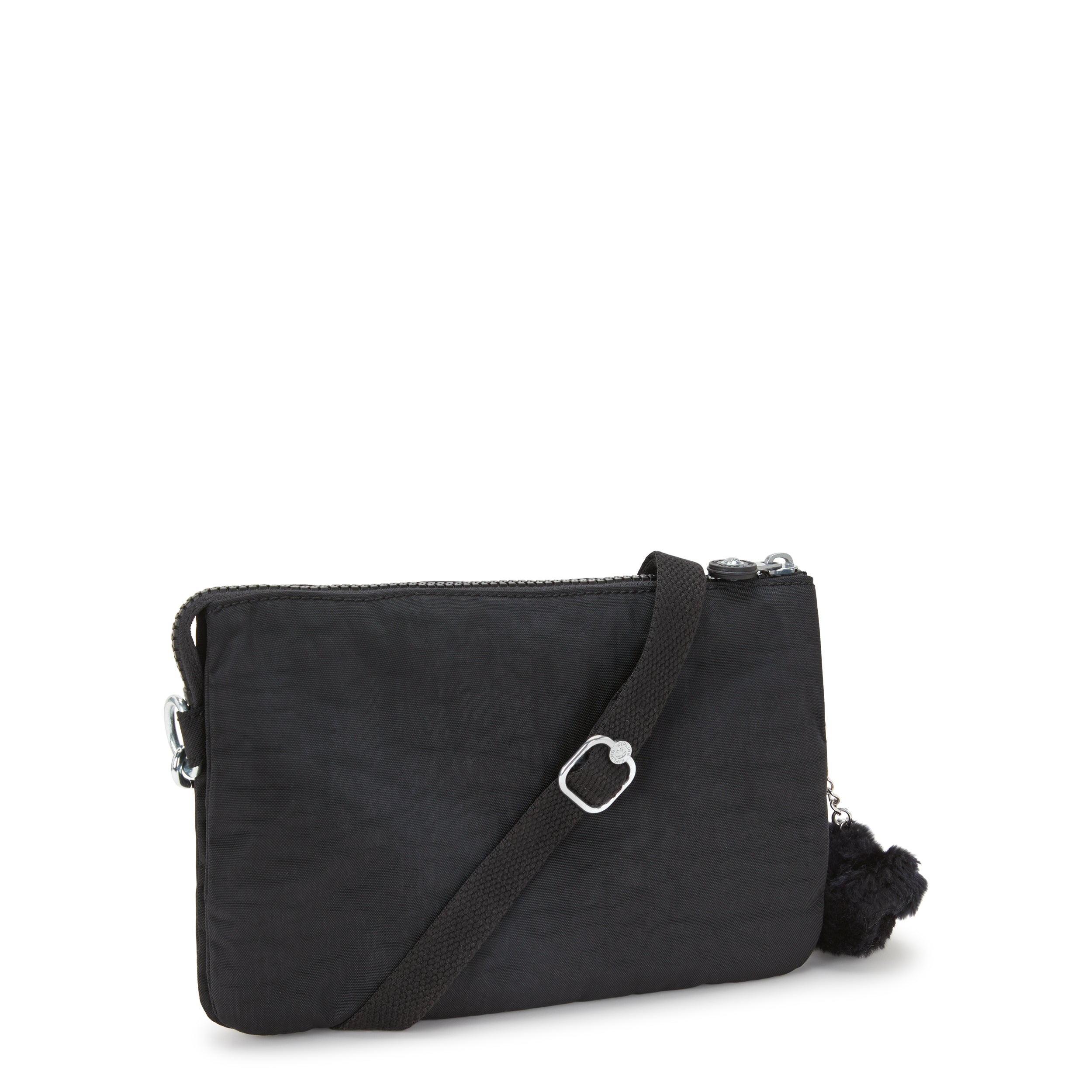 Kipling Riri Black Noir Large Pouch with Crossbody Strap C2I7590-P39