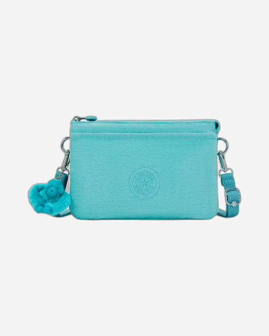 Kipling Riri Deepest Aqua Large Pouch with Crossbody Strap C2I7590-T6E