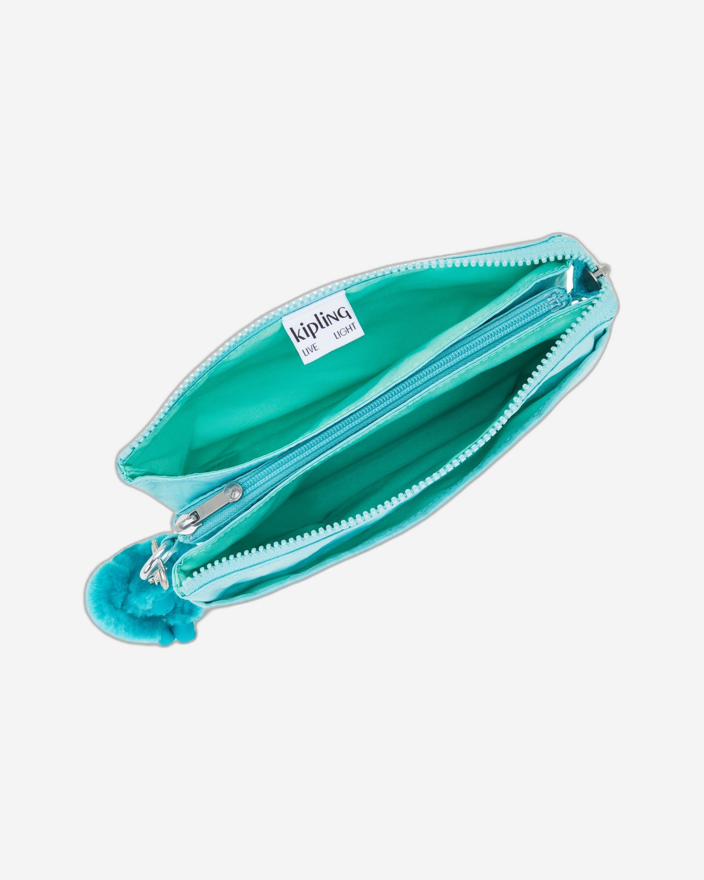Kipling Riri Deepest Aqua Large Pouch with Crossbody Strap C2I7590-T6E