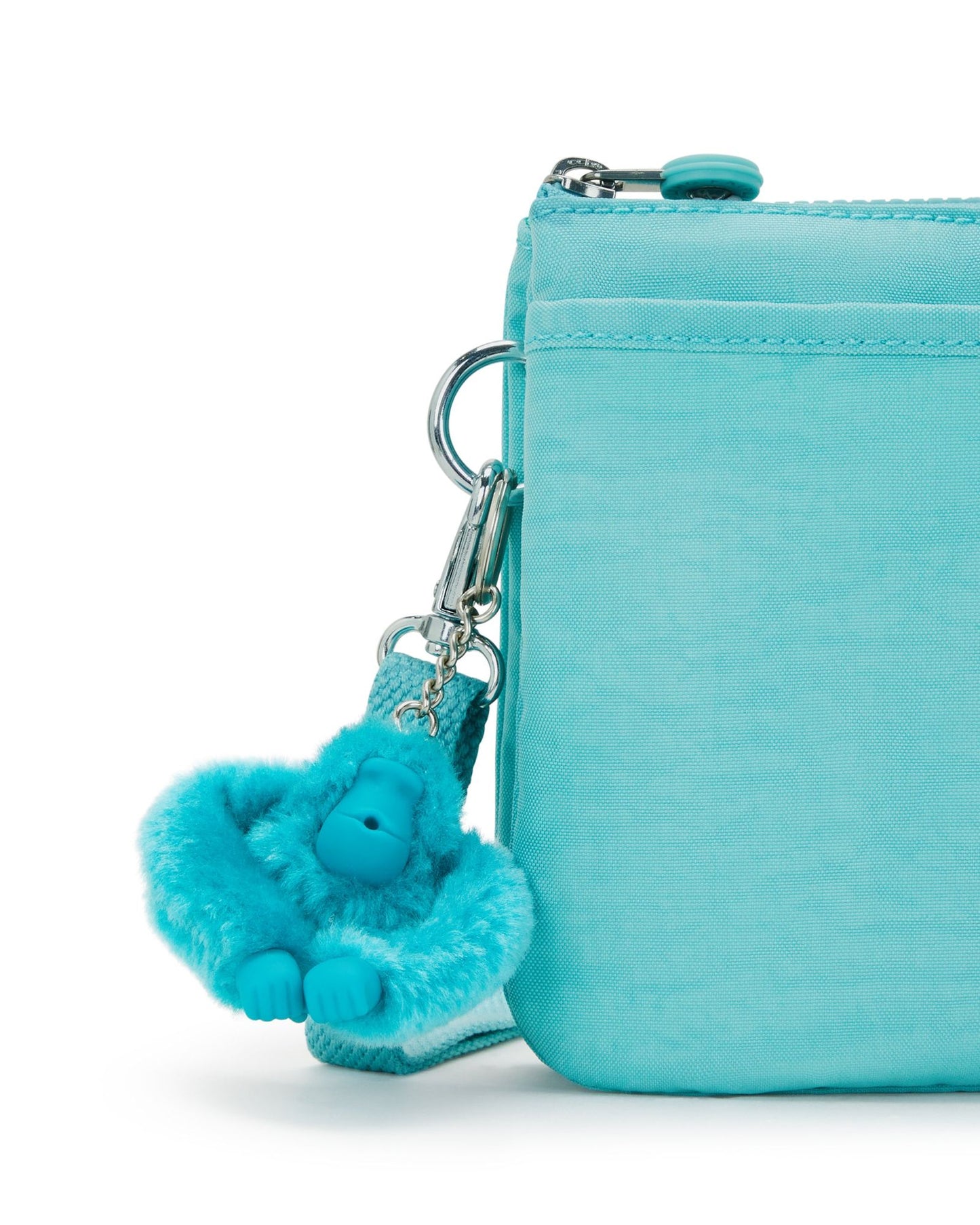 Kipling Riri Deepest Aqua Large Pouch with Crossbody Strap C2I7590-T6E