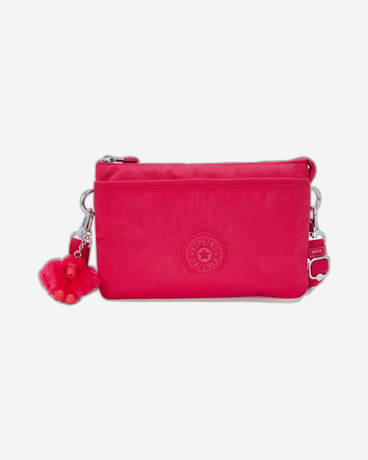 Kipling Riri Confetti Pink Large Pouch with Crossbody Strap C2I7590-T73