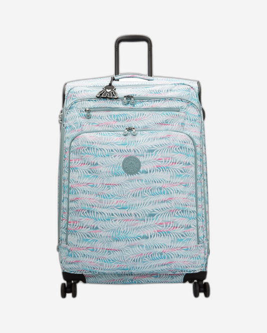 Kipling New Youri Spin L Palmtree Leaves Large Expandable Wheeled Luggage I7640-3QN