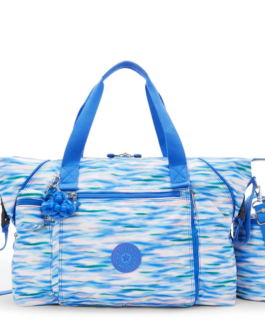Kipling Art M Baby Bag Diluted Blue Large Baby Bag with Changing Mat C2I7666-TX9