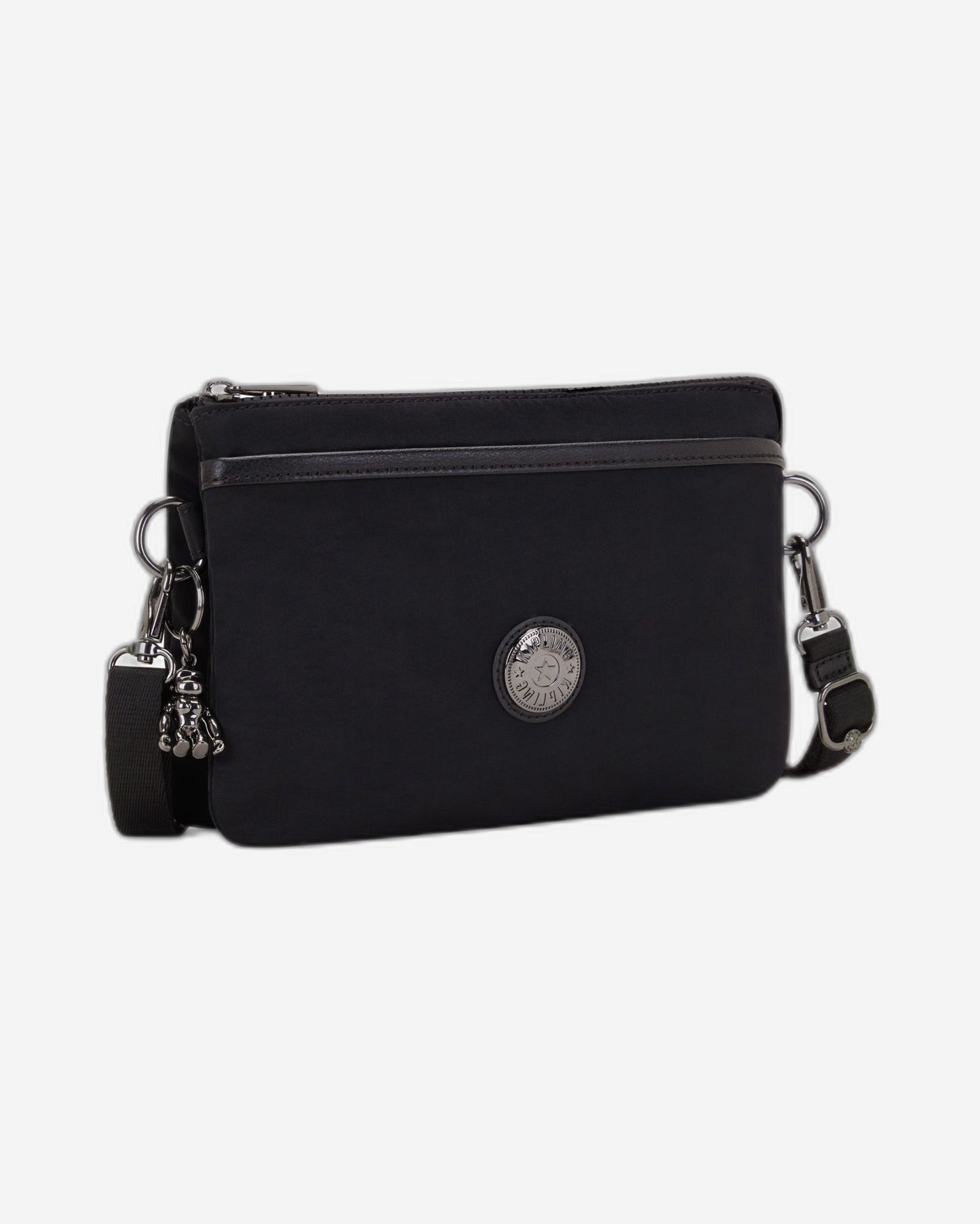 Kipling Riri Endless Black Large Pouch with Crossbody Strap C2I7679-TB4