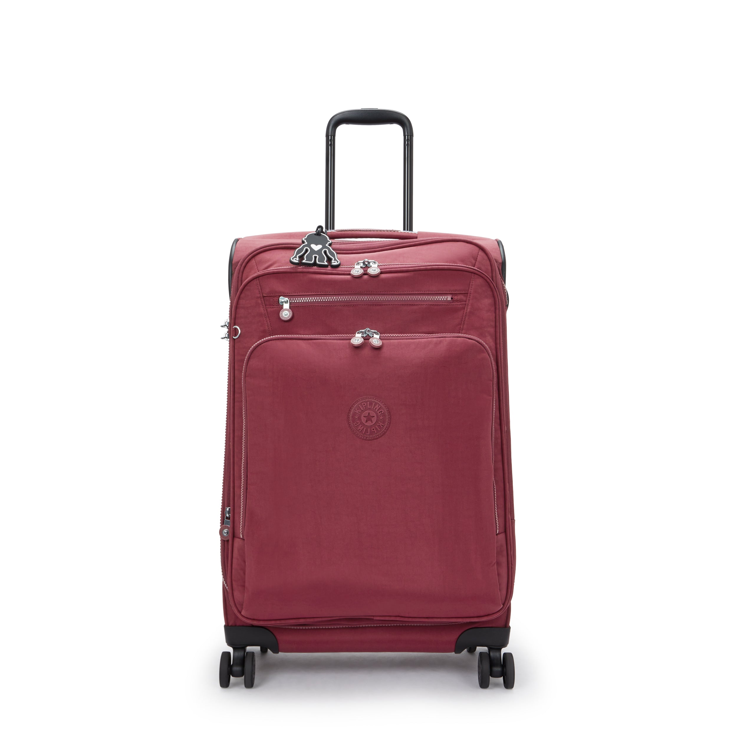 Kipling New Youri Spin M Lounge Wine Medium expandable wheeled luggage I7706-5FW