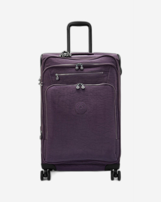 Kipling New Youri Spin M Ultimate Plum Medium Expandable Spinner I7706-67U
