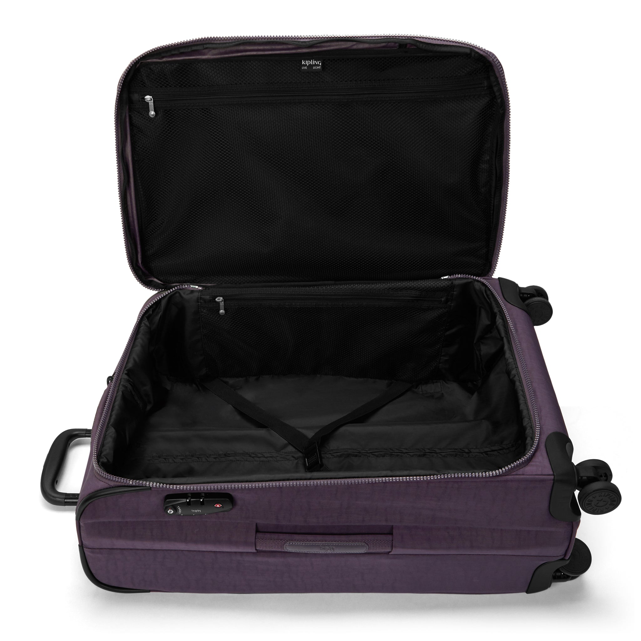 Kipling New Youri Spin M Ultimate Plum Expandable Spinner I7706-67U