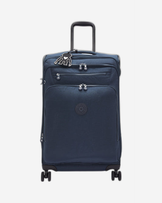 Kipling New Youri Spin M Blue Bleu 2 Medium Expandable Spinner C2I7706-96V