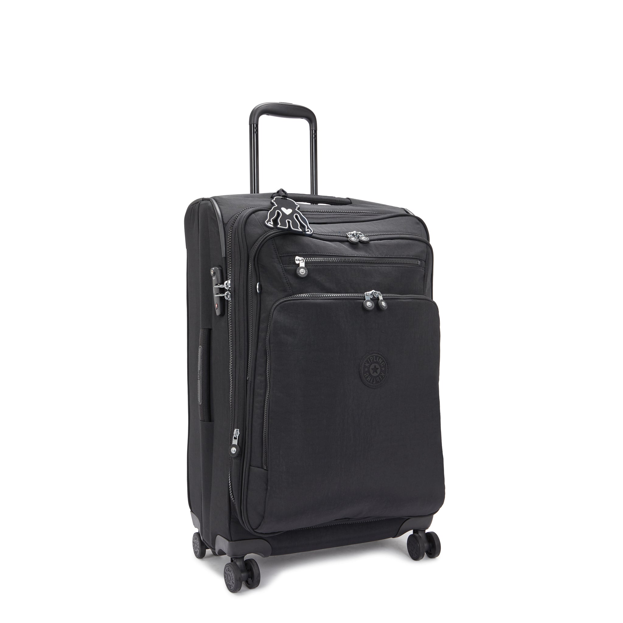 Kipling New Youri Spin M Black Noir Expandable Spinner C2I7706-P39