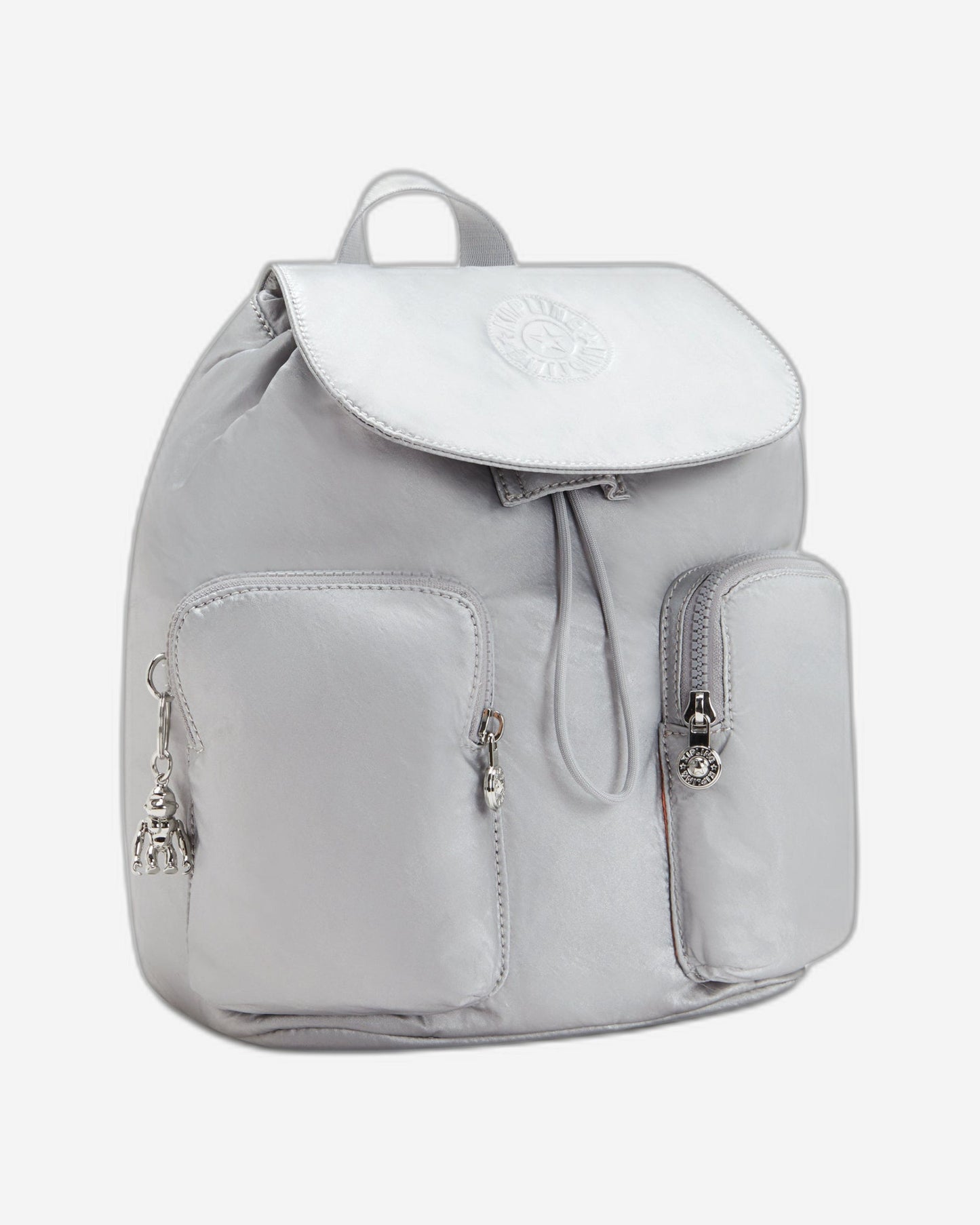 Kipling Anto S Silver Glam Small Drawstring Backpack C2I7751-K2E