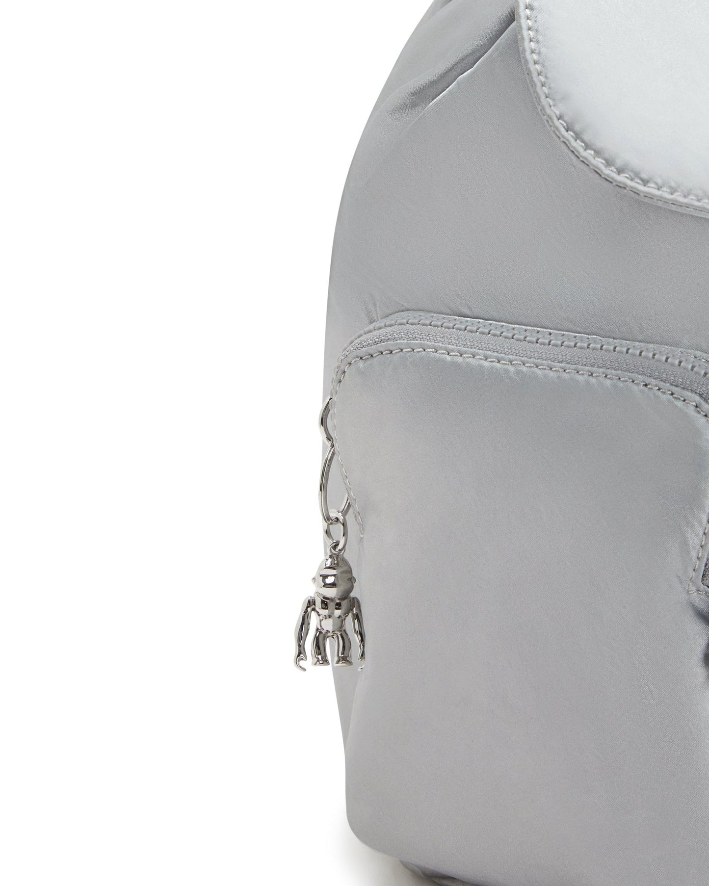 Kipling Anto S Silver Glam Small Drawstring Backpack C2I7751-K2E