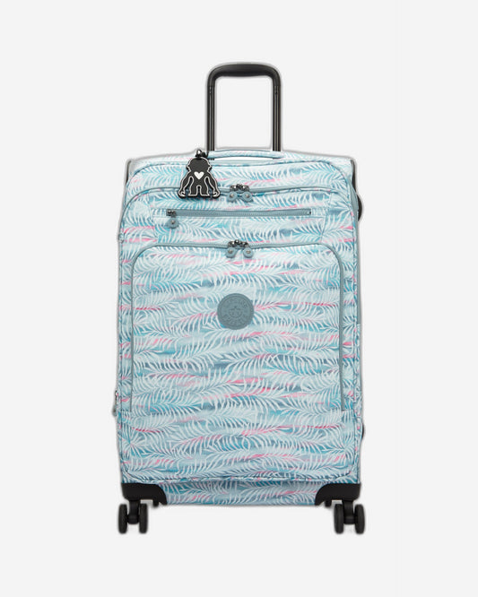 Kipling New Youri Spin M Palmtree Leaves Medium Expandable Wheeled Luggage I7788-3QN