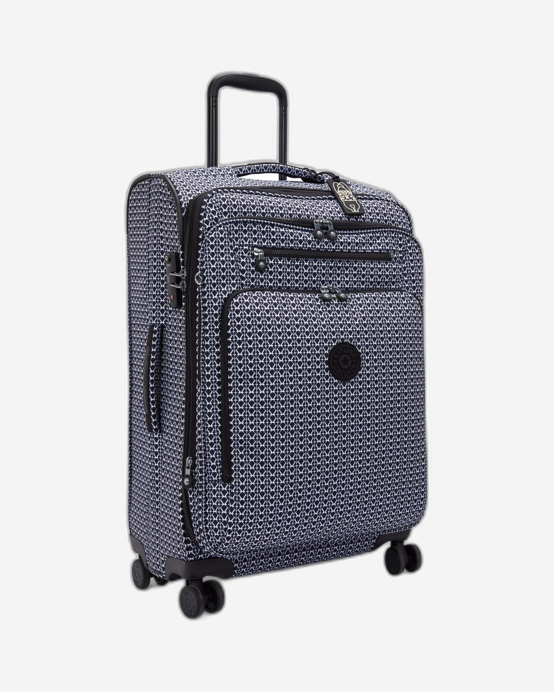 Kipling New Youri Spin M Signature Print Medium Expandable Spinner C2I7788-DD2