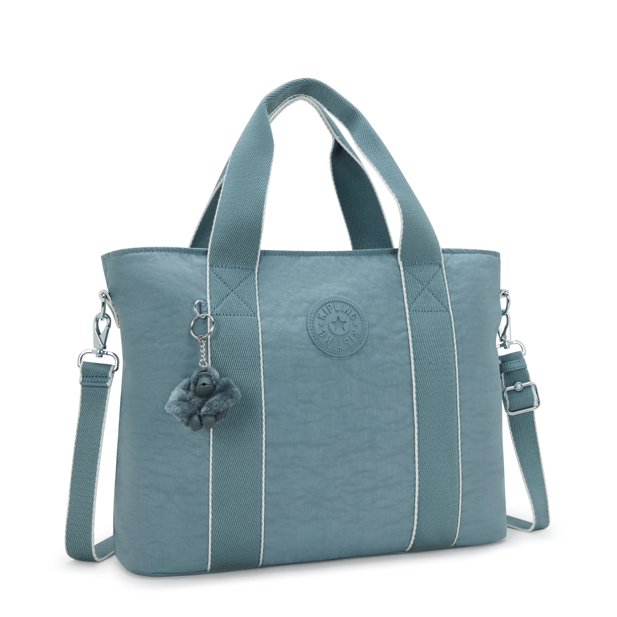 Kipling Minta L Relaxed Grey Tote Bag I7807-3NL