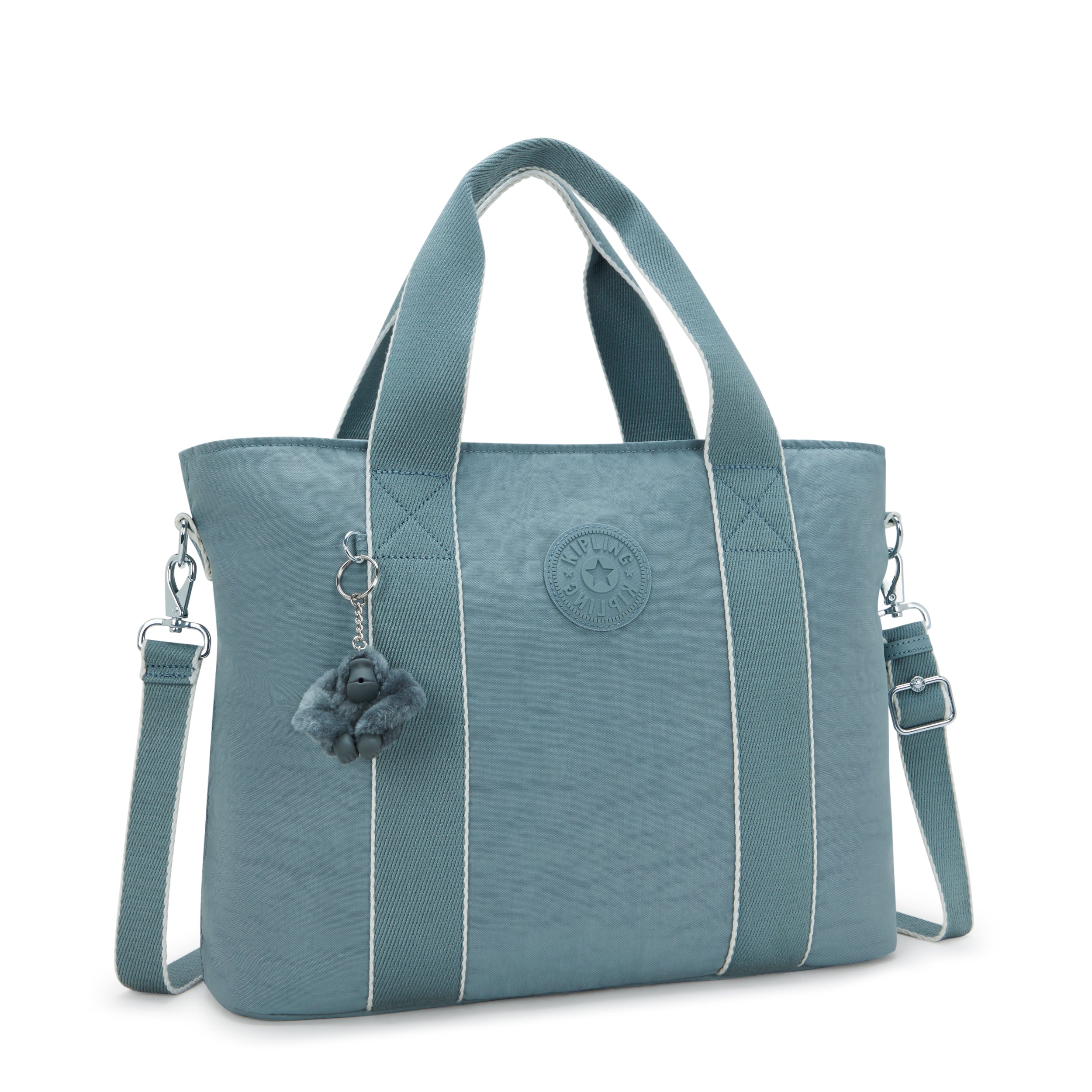 Kipling Minta L Relaxed Grey Tote Bag I7807-3NL