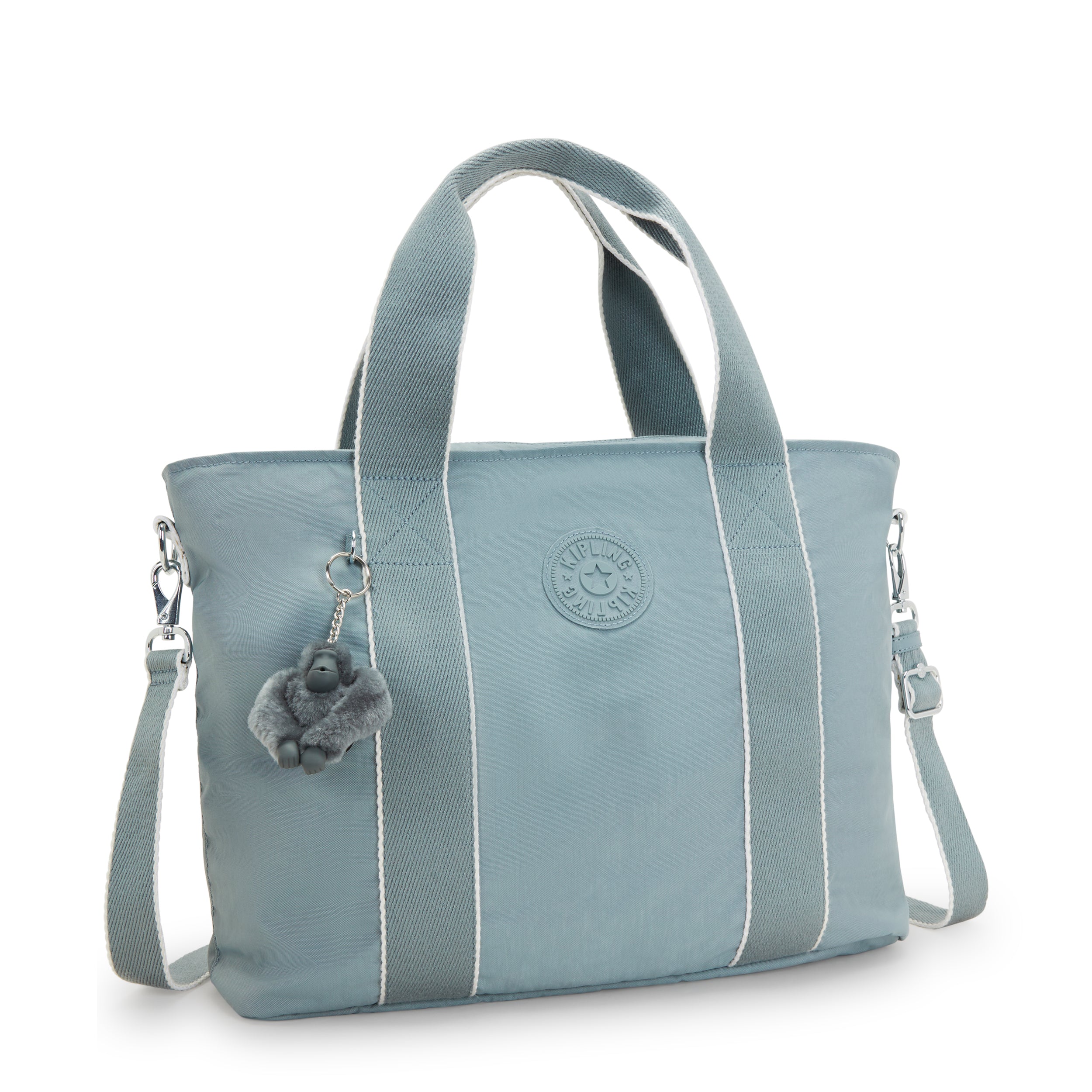 Kipling Minta L Relaxed Grey Tote Bag I7807-3NL