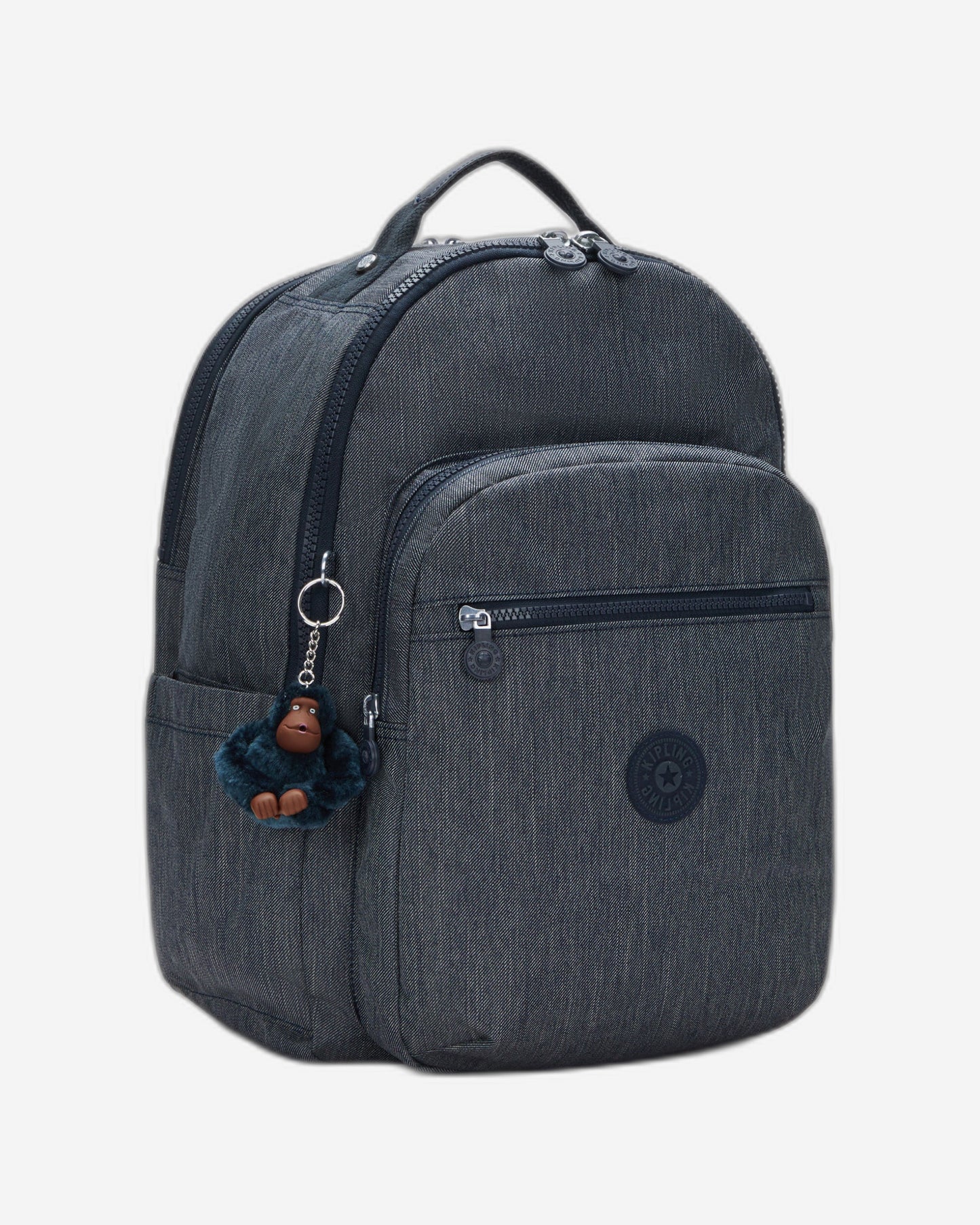 Kipling Seoul College Marine Navy Large Backpack C2I7866-58C