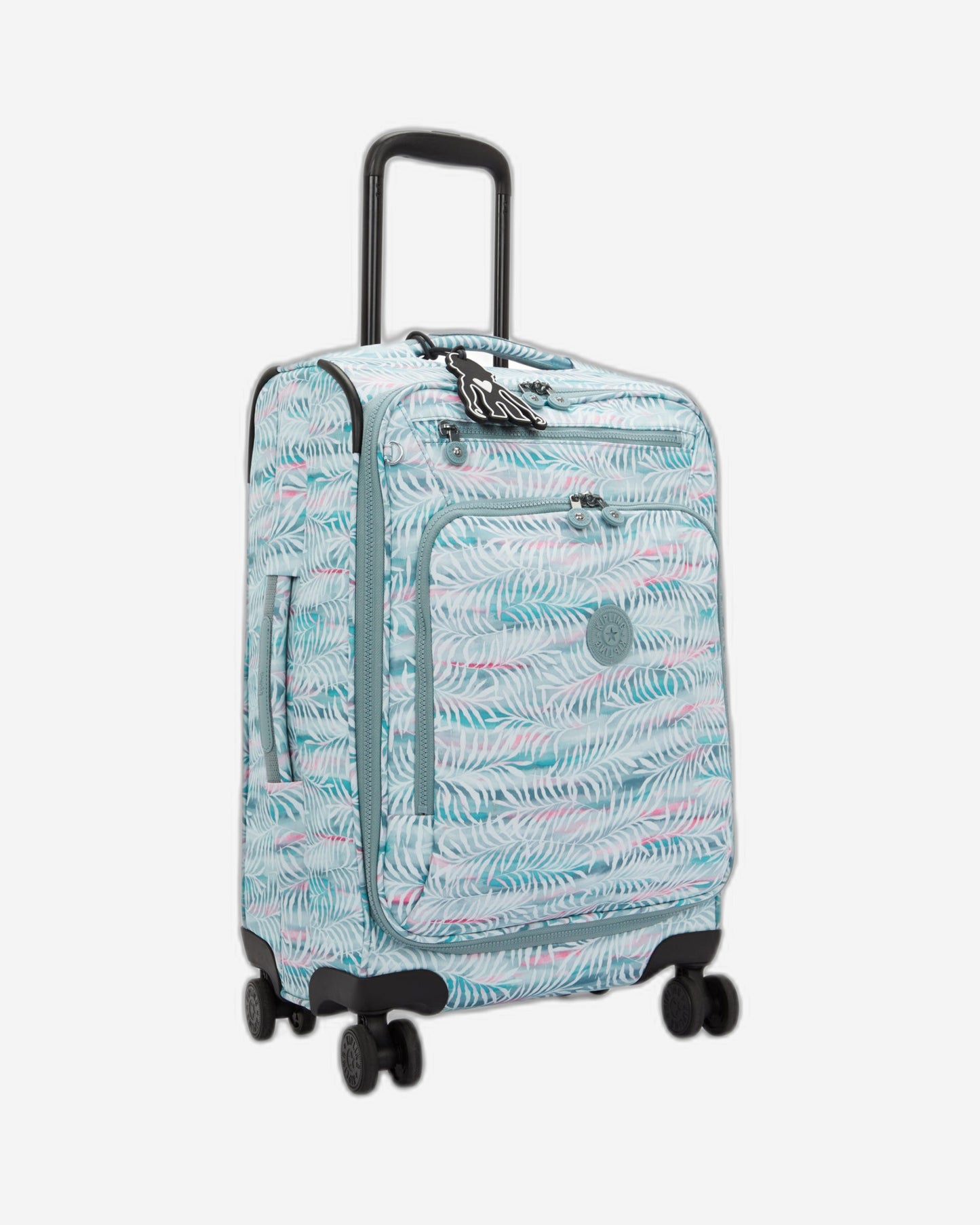 Kipling New Youri Spin S Palmtree Leaves Small Wheeled Luggage I7916-3QN
