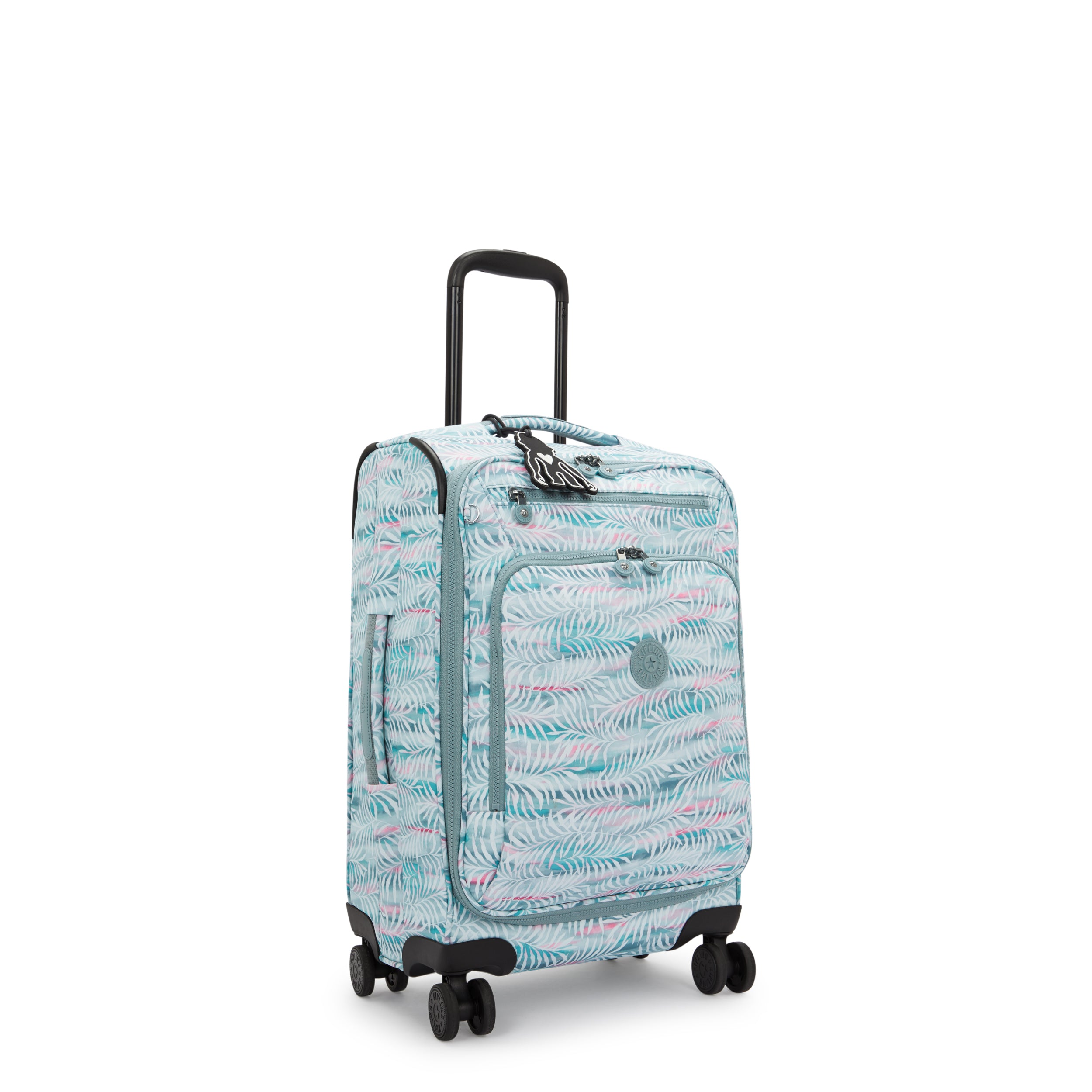 Kipling New Youri Spin S Palmtree Leaves Small Wheeled Luggage I7916-3QN